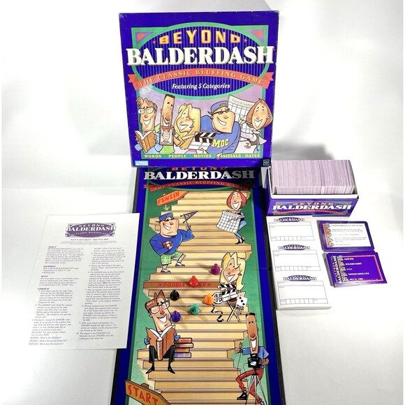 Parker Brothers Beyond Balderdash The Classic Bluffing Board Game 1997 Vintage - Picture 3 of 12